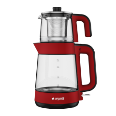 Arçelik CM 6964 K Resital Kırmızı 1900 W Cam Demlikli Çay Makinesi