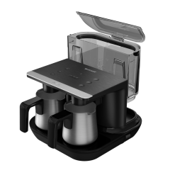 Arçelik TKM 9961 S Siyah Çelik İkili Türk Kahve Makinesi