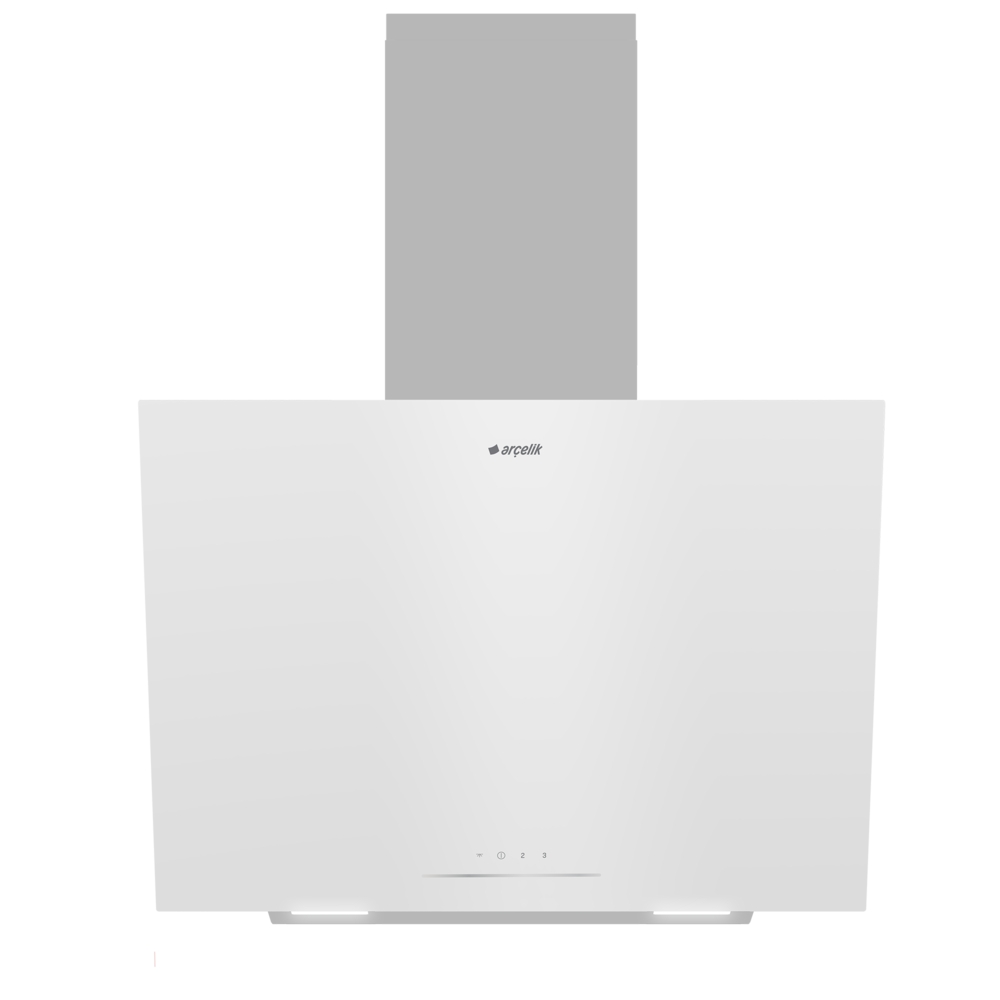 Arçelik ADE 604 B Beyaz Duvar Tipi Davlumbaz