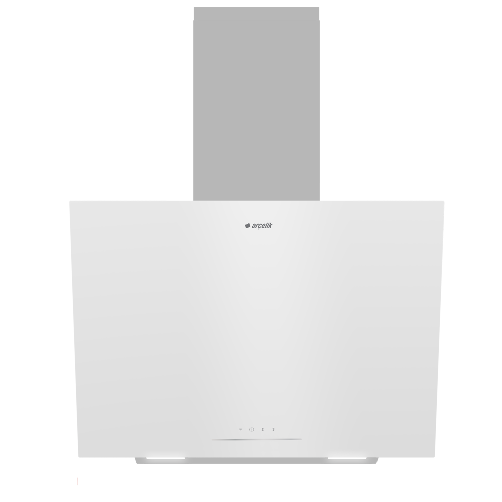 Arçelik ADE 604 B Beyaz Duvar Tipi Davlumbaz