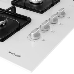 Arçelik OCD K 651 EB Beyaz Cam Ankastre Ocak