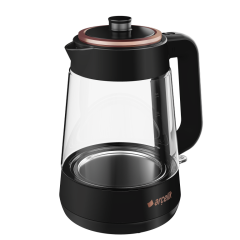 Arçelik CM 6964 S Resital Siyah 1900 W Cam Demlikli Çay Makinesi