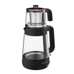 Arçelik CM 6964 S Resital Siyah 1900 W Cam Demlikli Çay Makinesi