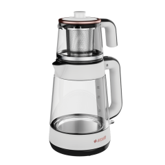Arçelik CM 6964 Resital Beyaz 1900 W Cam Demlikli Çay Makinesi